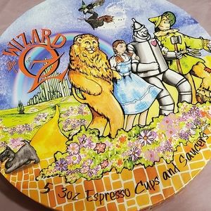 Cardew Design Wizard of Oz Espresso Cup & Saucers Set